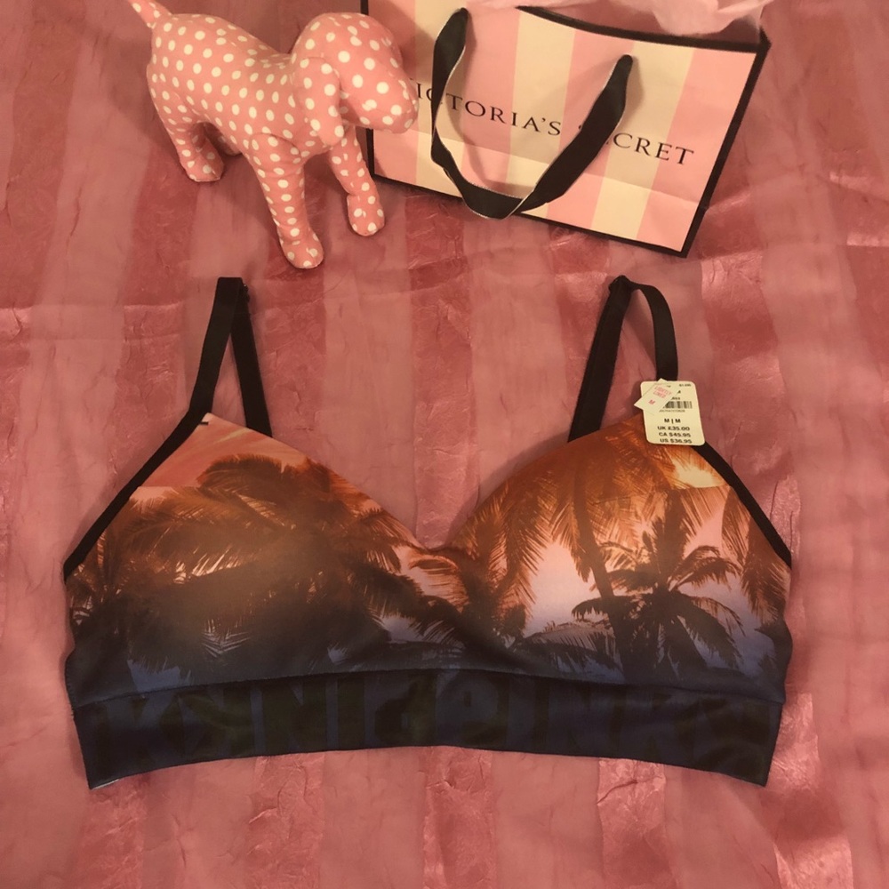 VS PINK Cool & Comfy Lightly Lined Bra & Hipsters - Picture 7 of 8
